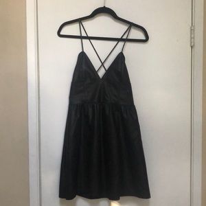 Zara fake leather dress